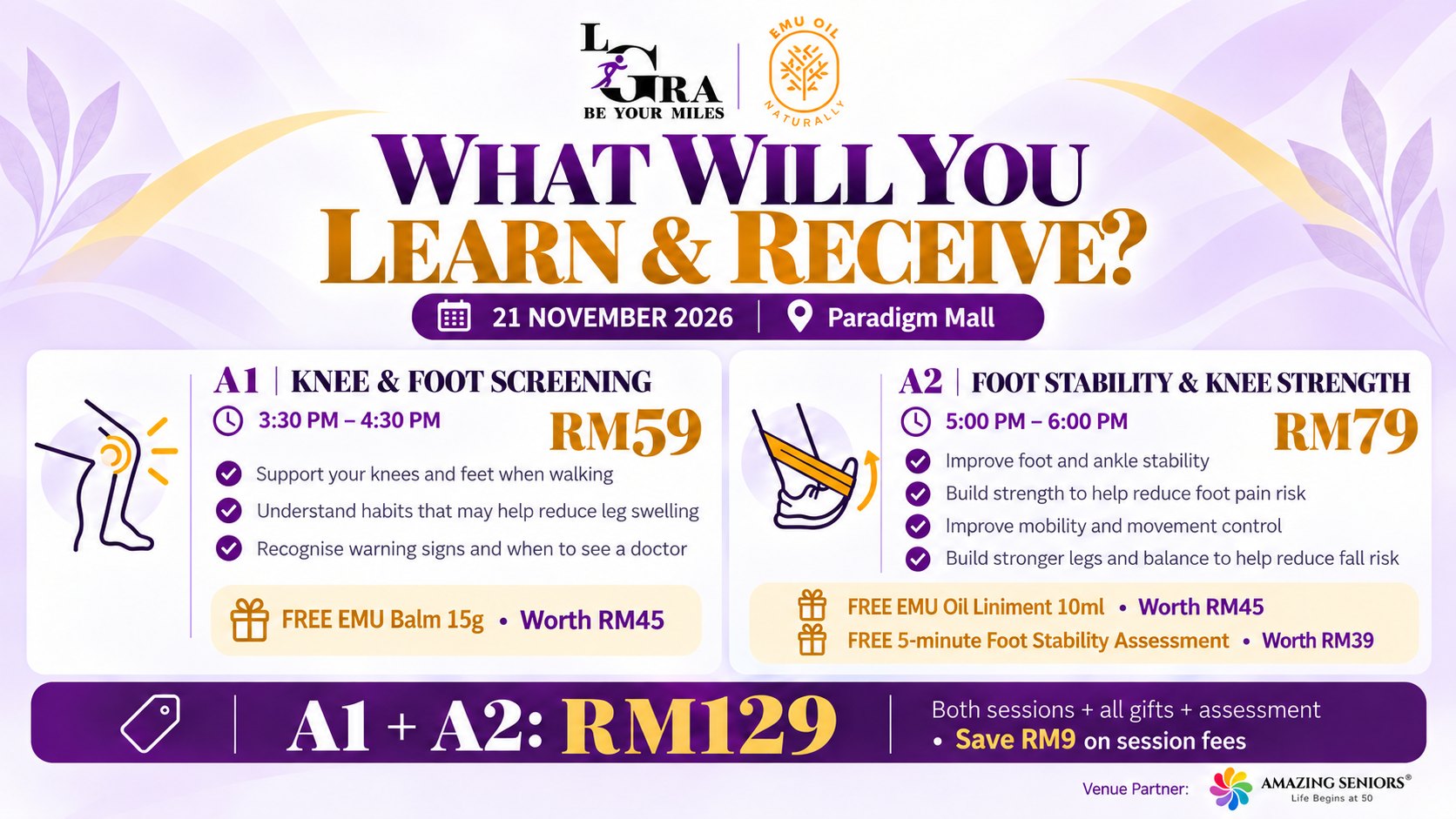 What you'll learn — Knee & Foot Workshop