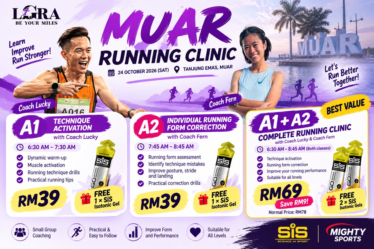 Run better in one morning at Tanjung Emas — LGRA Muar Running Clinic
