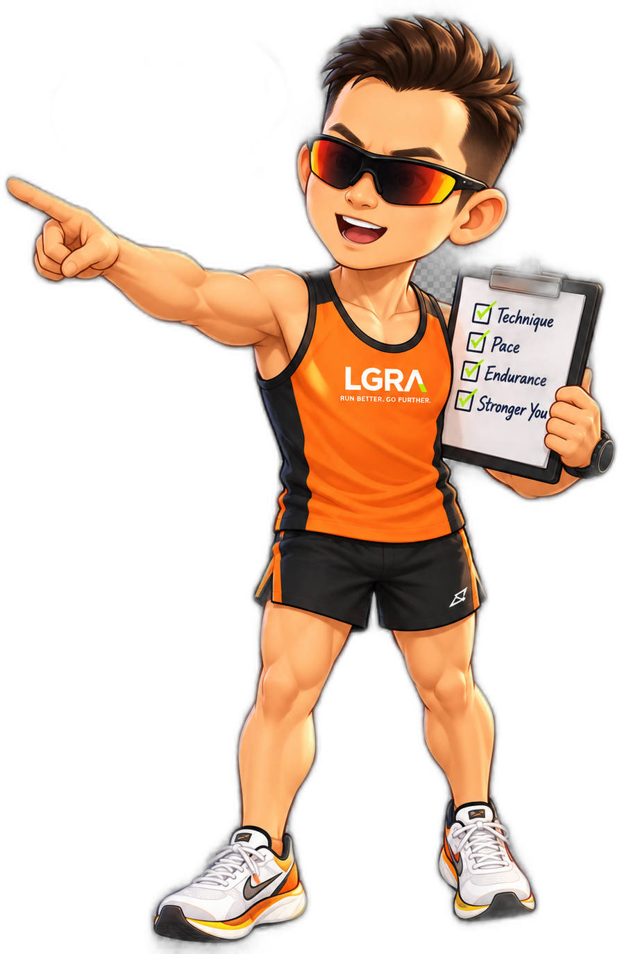 LGRA Coach Lucky mascot